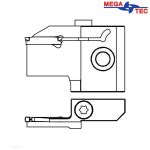 MLFL-2530-3G-10B 4520041 MEGA-TEC картридж для торцевой обработки канавки (левое исполнение)