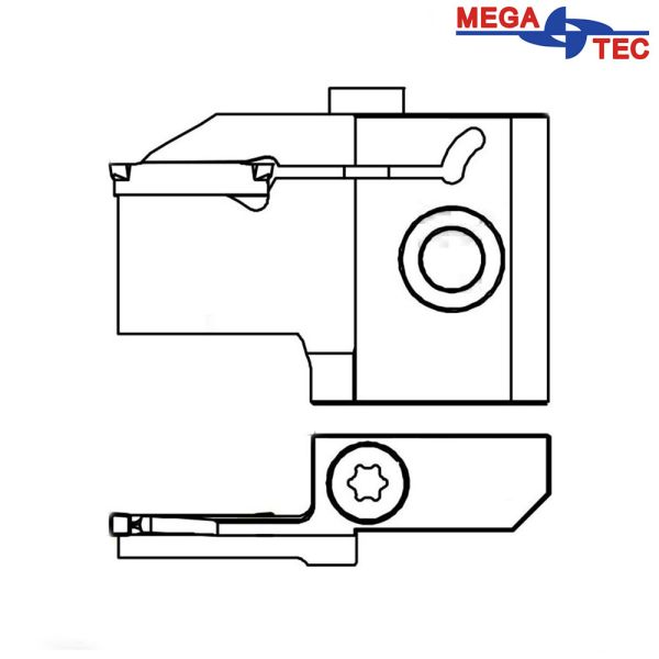 MLFL-2530-3G-10B 4520041 MEGA-TEC картридж для торцевой обработки канавки (левое исполнение)
