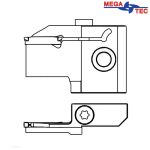 MLSR-2E-09B 4510011 MEGA-TEC картридж для отрезки и радиальной обработки (правое исполнение)