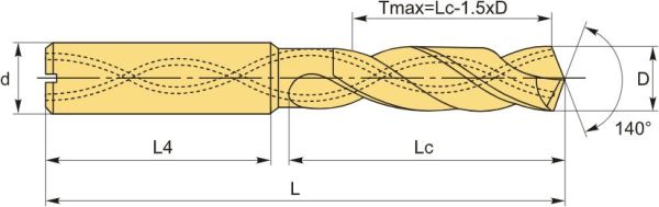 DM861-5C-1100 сверло твердосплавное ц/х по металлу 11 мм