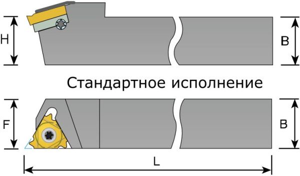 SER 16 16 H3 6110004R MEGA-TEC резьбовая державка для наружной резьбы правая
