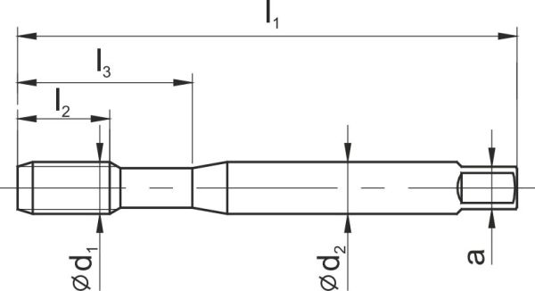 C2-113X01-0035 метчик М 3,5х0,6 машинный сквозной HSSE TN2 DIN 371 6H