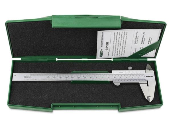 1239-1502 INSIZE Штангенциркуль нониусный для левшей ШЦ-1 0-150 мм, 0.02 мм, губки 40 мм