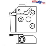 MLSL-2E-09A 4510001 MEGA-TEC картридж для отрезки и радиальной обработки (левое исполнение)