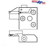 MLSR-2530-3G-10A 4520001 MEGA-TEC картридж для торцевой обработки канавки (правое исполнение)