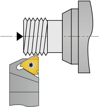 SEL 08 08 H2 6110001L MEGA-TEC резьбовая державка для наружной резьбы левая
