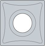 SPGX050204-AL JU6520 пластина сверлильная твердосплавная