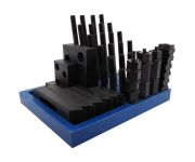 CK-18-58 набор прижимов 58 предметов со шпильками M18 для фрезерного стола с пазом 20 мм